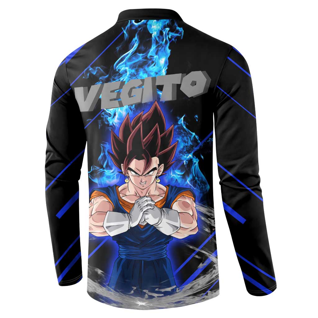 Vegito - Dragon Ball Button Sweatshirt Anime Style