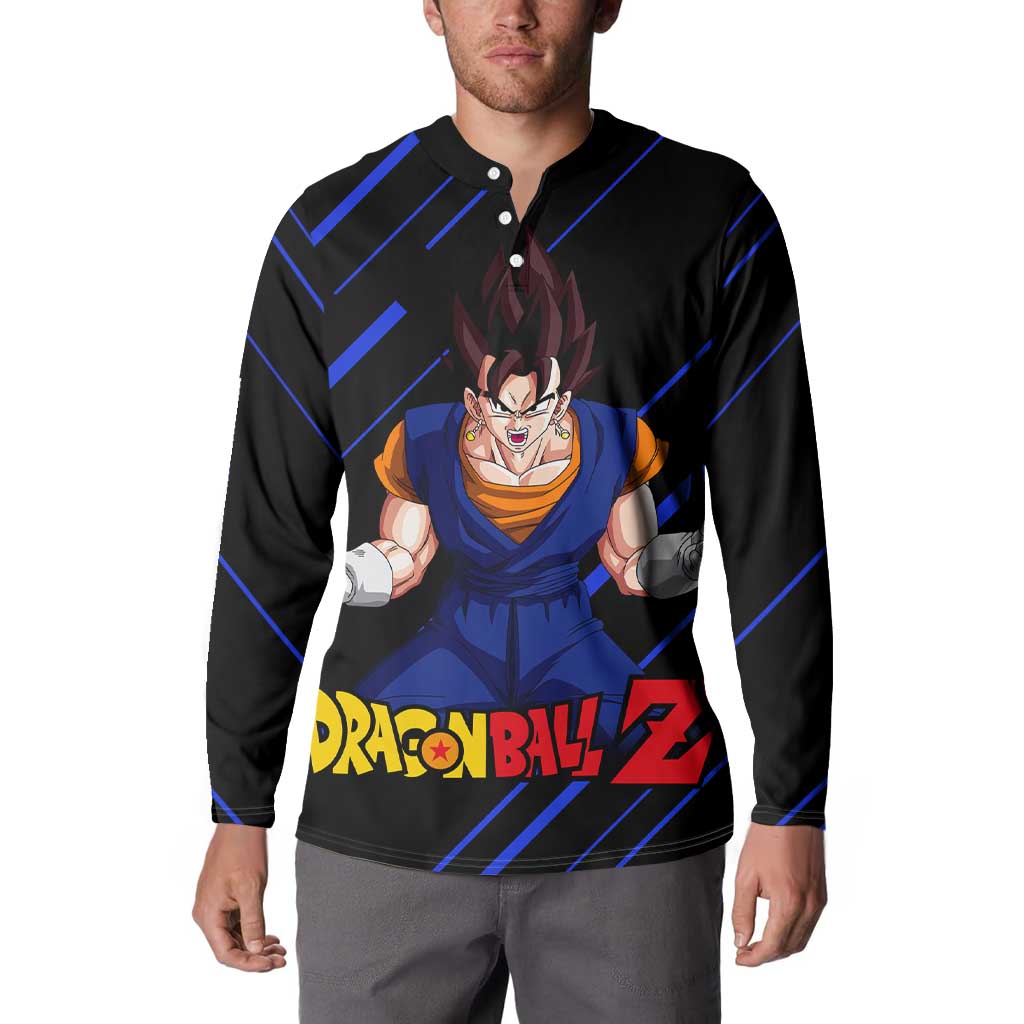 Vegito - Dragon Ball Button Sweatshirt Anime Style