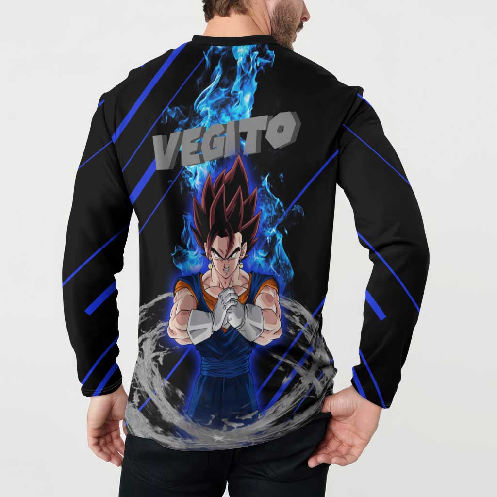 Vegito - Dragon Ball Button Sweatshirt Anime Style
