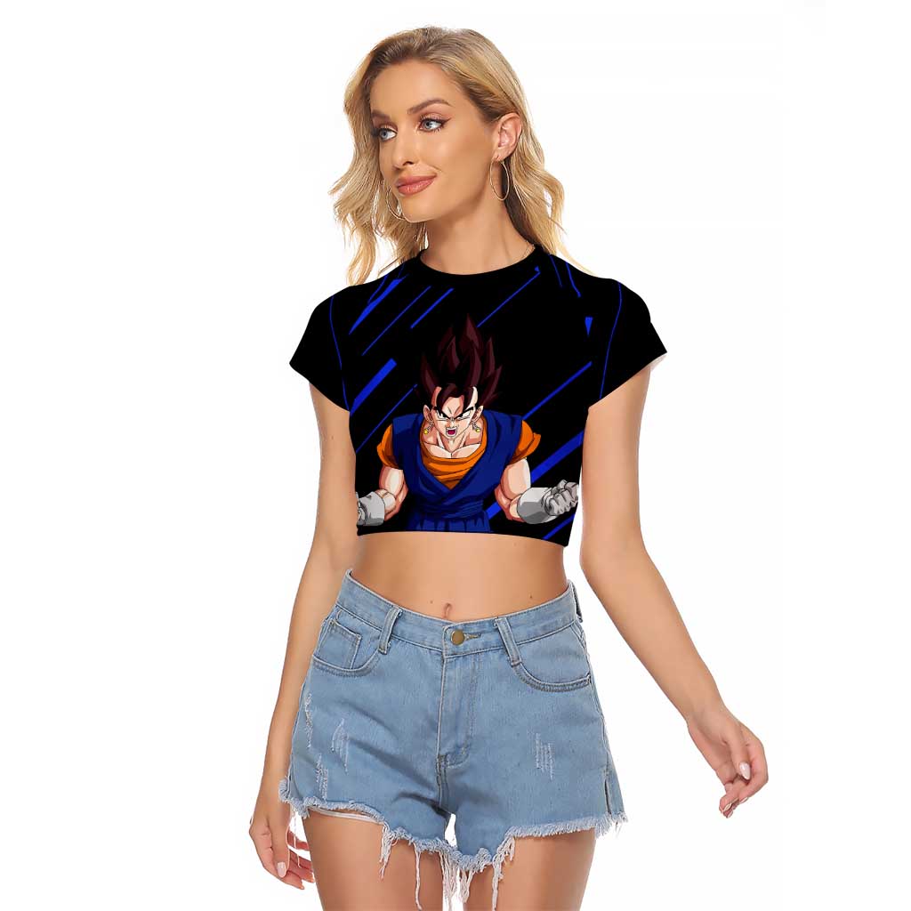 Vegito - Dragon Ball Raglan Cropped T Shirt Anime Style