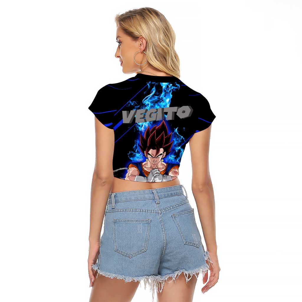 Vegito - Dragon Ball Raglan Cropped T Shirt Anime Style