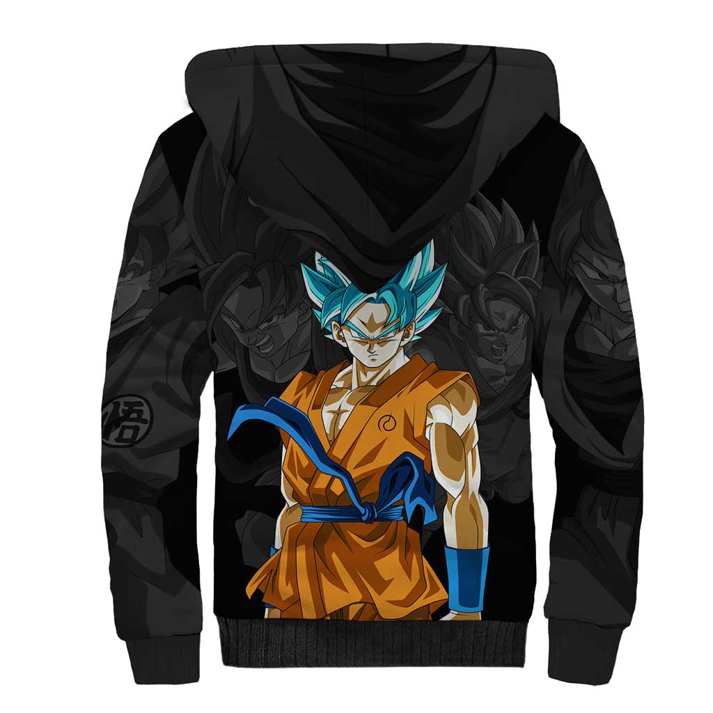 Goku Blue - Dragon Ball Sherpa Hoodie Anime Style