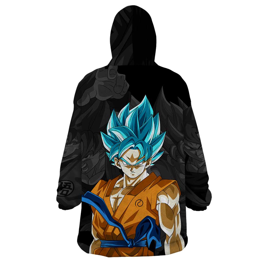 Goku Blue - Dragon Ball Wearable Blanket Hoodie Anime Style