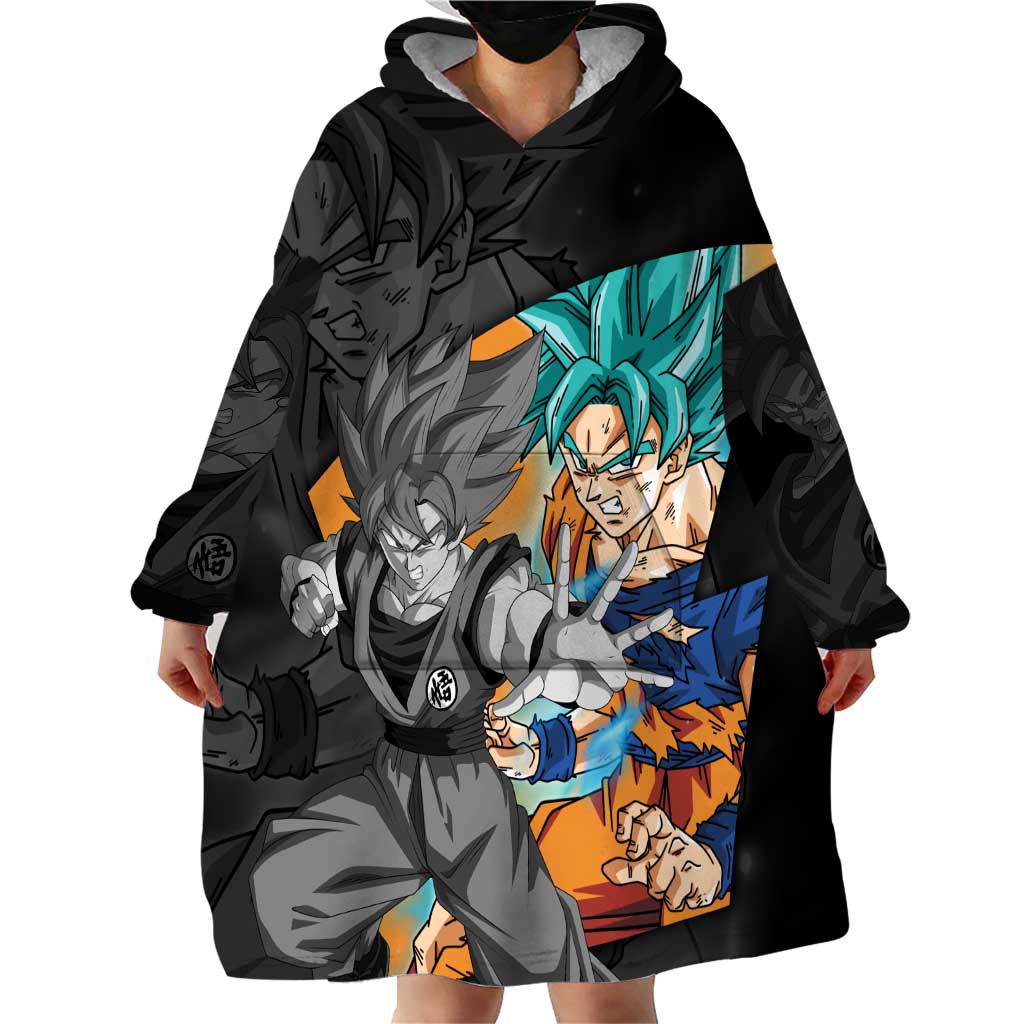 Goku Blue - Dragon Ball Wearable Blanket Hoodie Anime Style