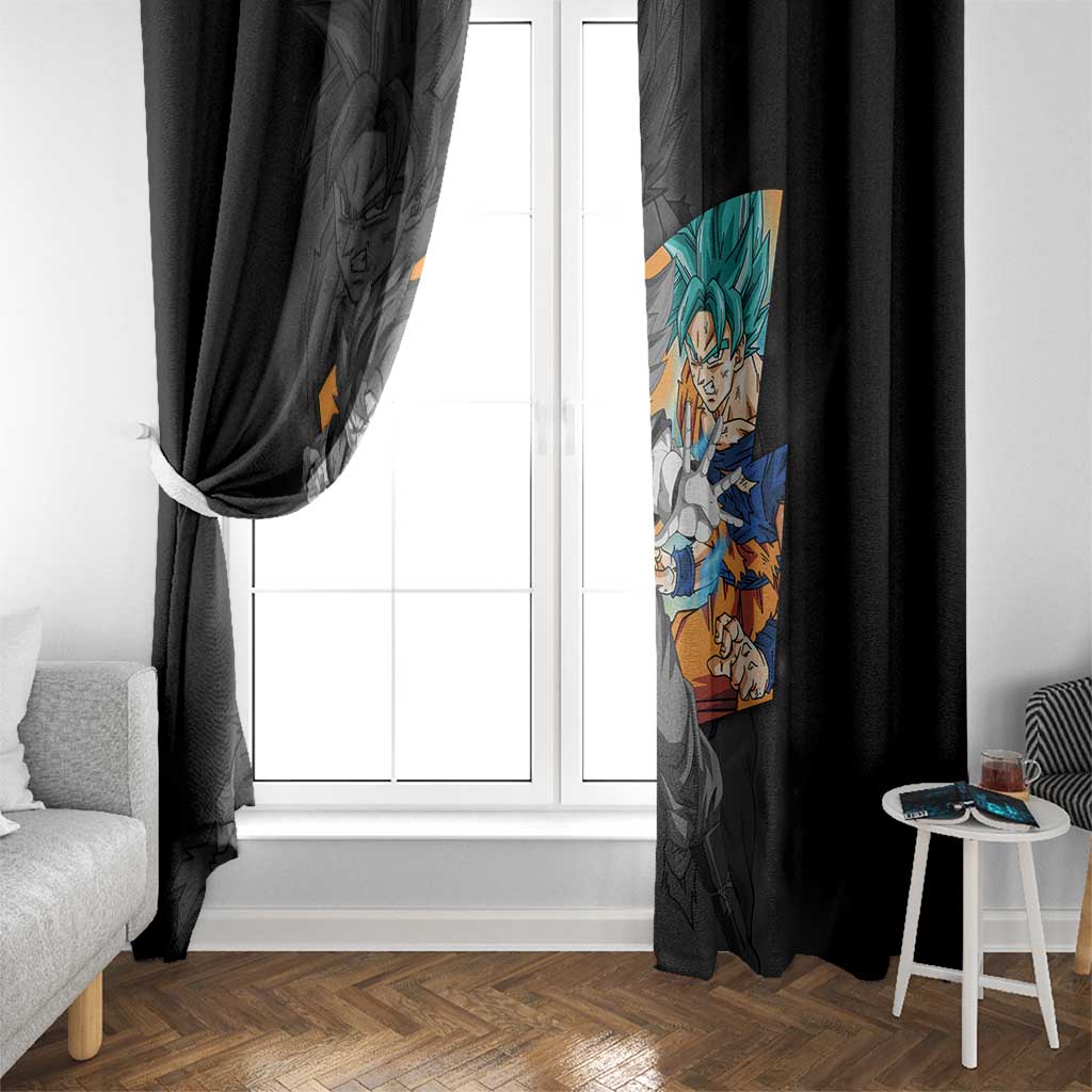 Goku Blue - Dragon Ball Window Curtain Anime Style
