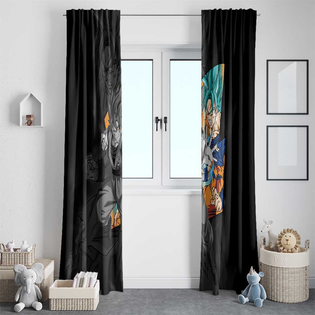 Goku Blue - Dragon Ball Window Curtain Anime Style