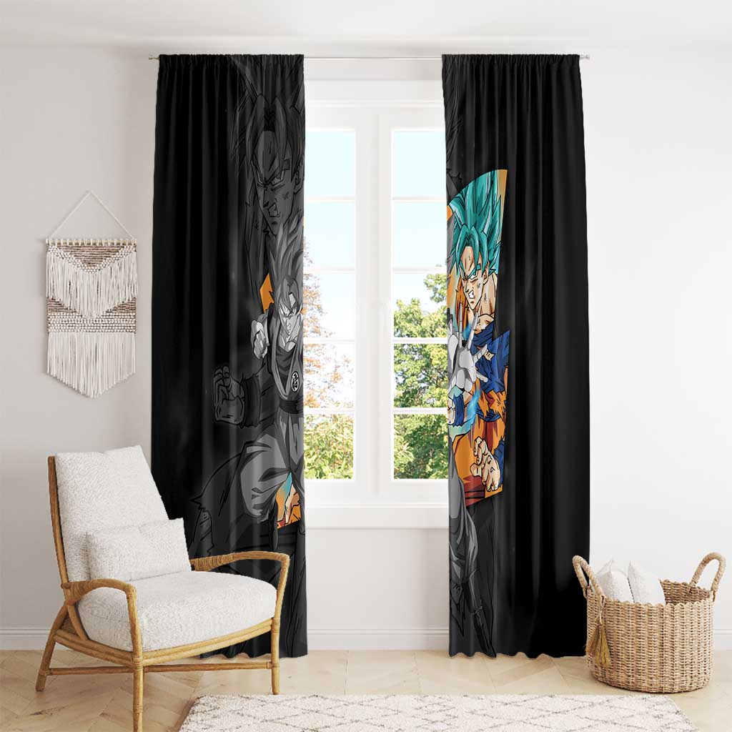 Goku Blue - Dragon Ball Window Curtain Anime Style