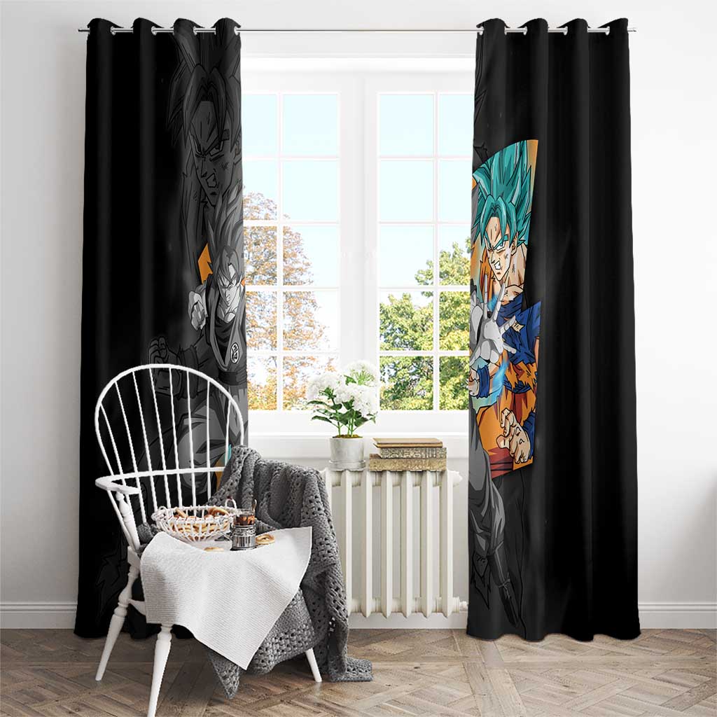 Goku Blue - Dragon Ball Window Curtain Anime Style