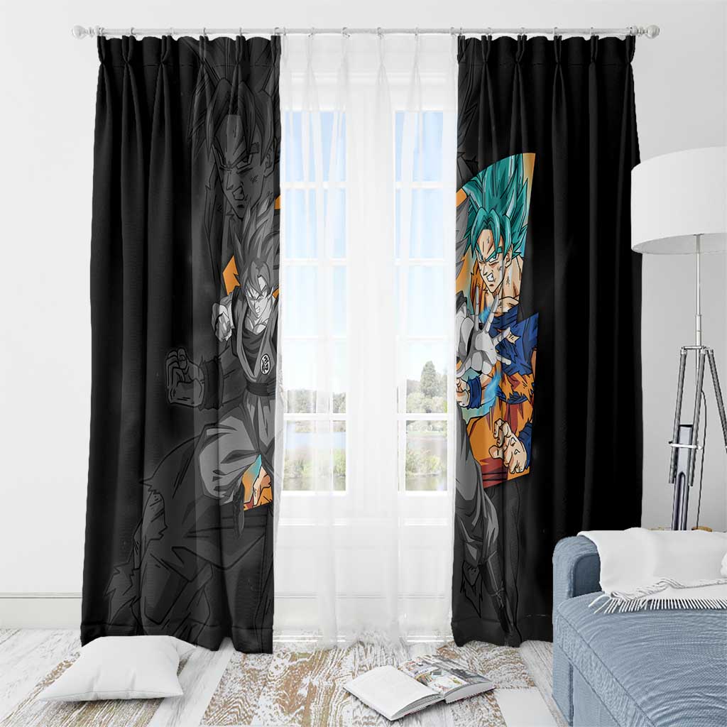 Goku Blue - Dragon Ball Window Curtain Anime Style