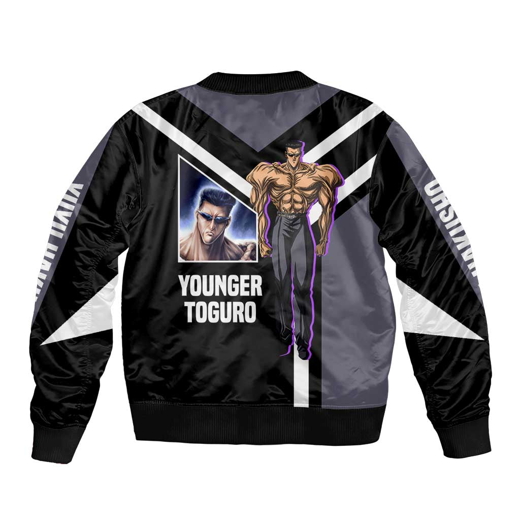 Kurama Yu Yu Hakusho Bomber Jacket with Human Form and Calm Focused Pose Design - The Mazicc