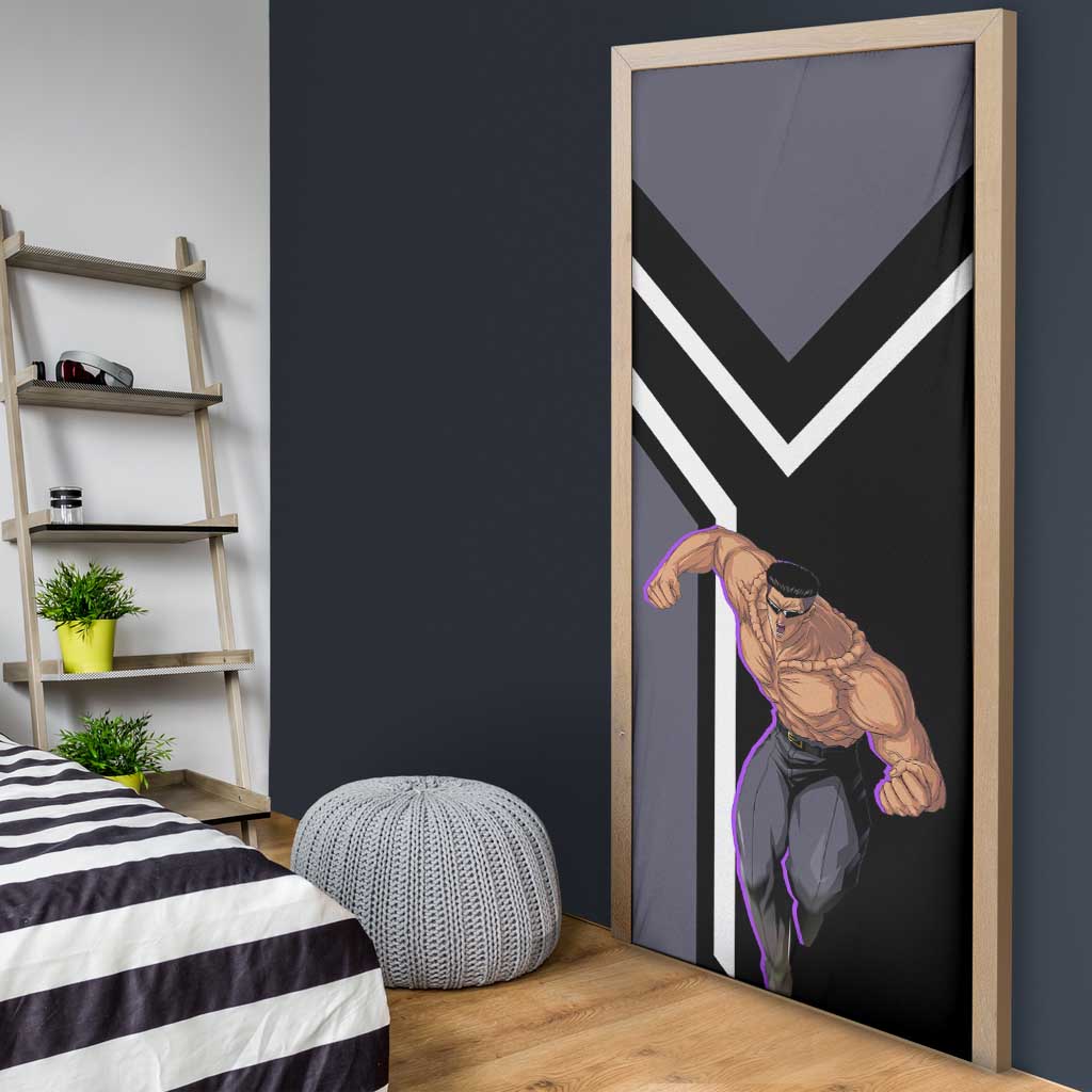 Kurama Yu Yu Hakusho Door Cover with Human Form and Calm Focused Pose Design - The Mazicc