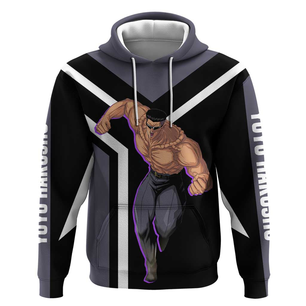 Kurama Yu Yu Hakusho Hoodie with Human Form and Calm Focused Pose Design - The Mazicc