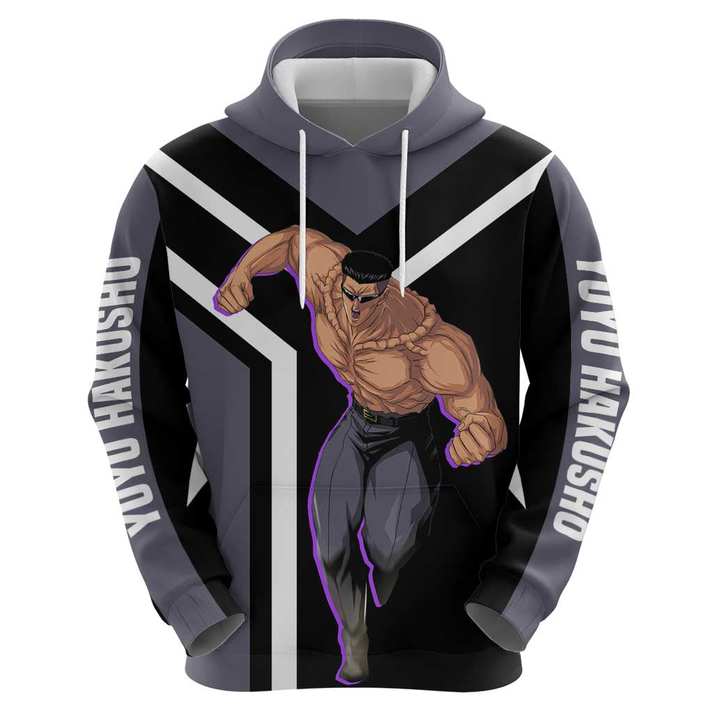 Kurama Yu Yu Hakusho Hoodie with Human Form and Calm Focused Pose Design - The Mazicc