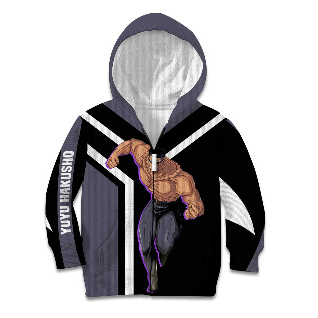 Kurama Yu Yu Hakusho Kid Hoodie with Human Form and Calm Focused Pose Design - The Mazicc