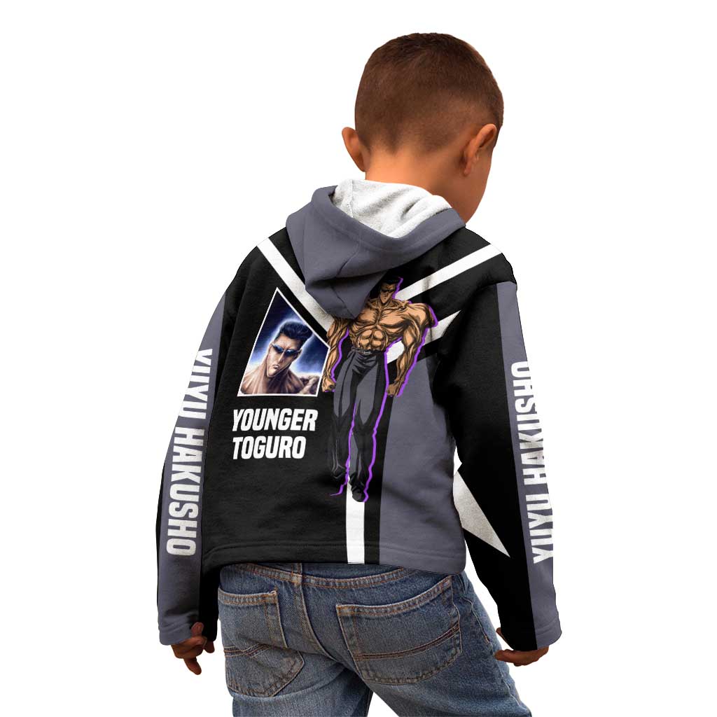 Kurama Yu Yu Hakusho Kid Hoodie with Human Form and Calm Focused Pose Design - The Mazicc