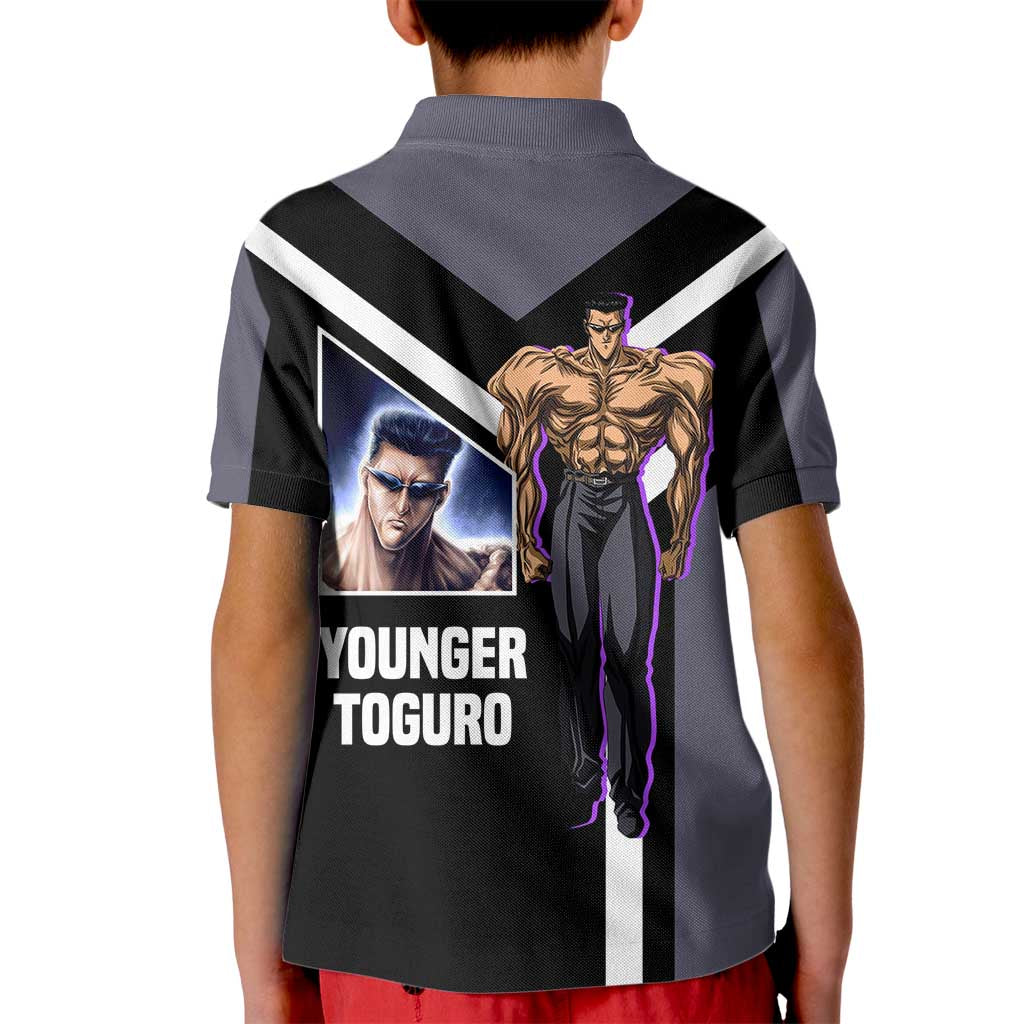 Kurama Yu Yu Hakusho Kid Polo Shirt with Human Form and Calm Focused Pose Design - The Mazicc