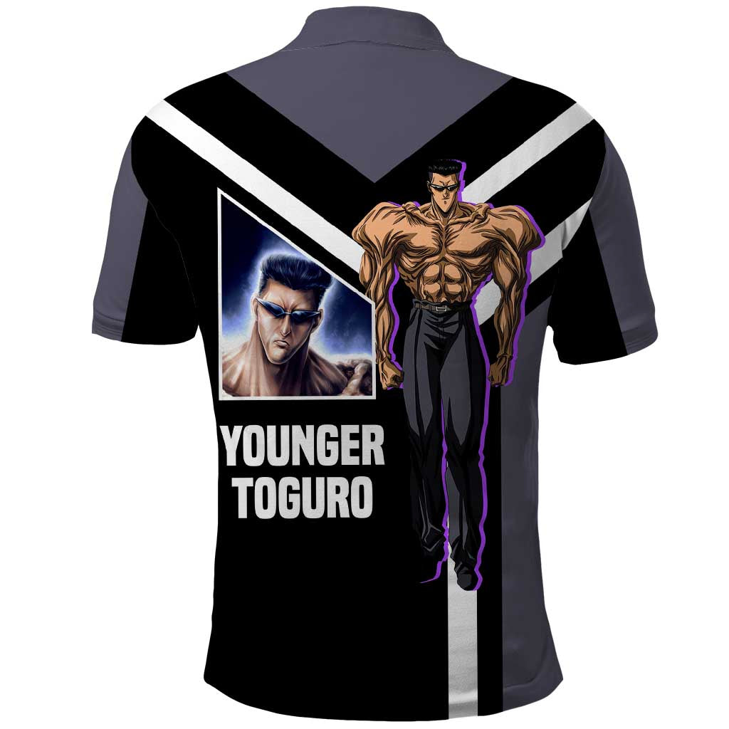 Kurama Yu Yu Hakusho Polo Shirt with Human Form and Calm Focused Pose Design - The Mazicc