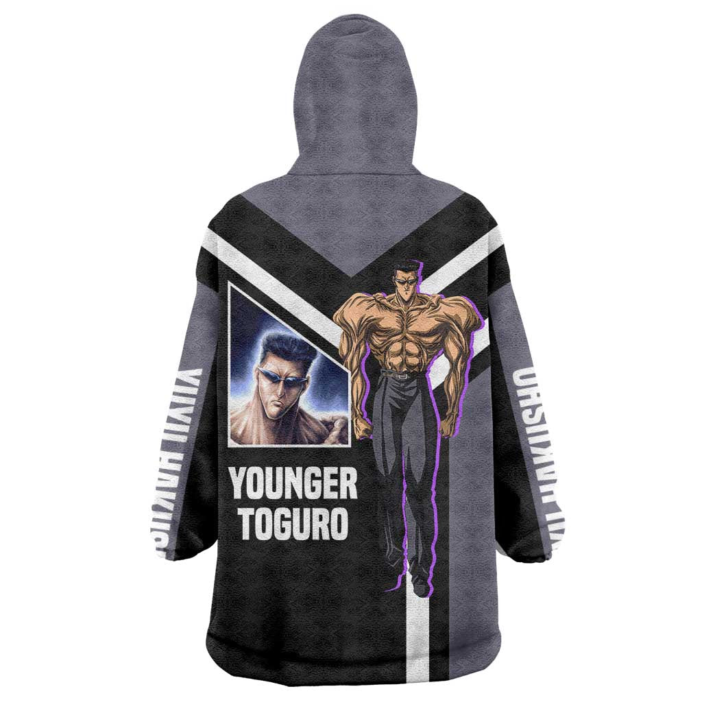 Kurama Yu Yu Hakusho Wearable Blanket Hoodie with Human Form and Calm Focused Pose Design - The Mazicc