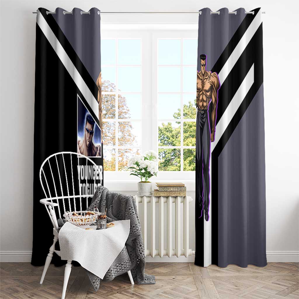 Kurama Yu Yu Hakusho Window Curtain with Human Form and Calm Focused Pose Design - The Mazicc