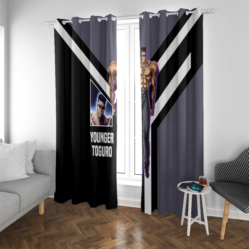 Kurama Yu Yu Hakusho Window Curtain with Human Form and Calm Focused Pose Design - The Mazicc