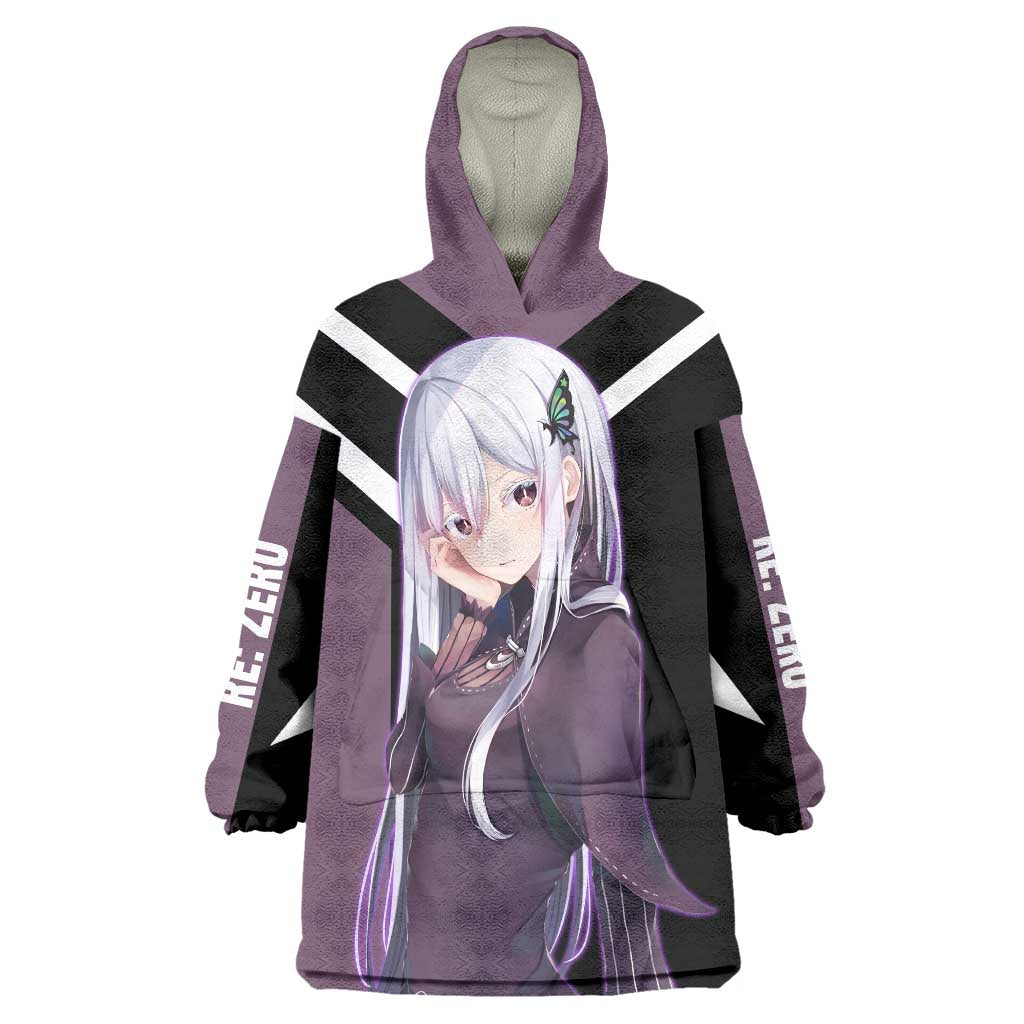 Enchidna Re:Zero Wearable Blanket Hoodie with Elegant Pose and Mystical Fantasy Design - The Mazicc
