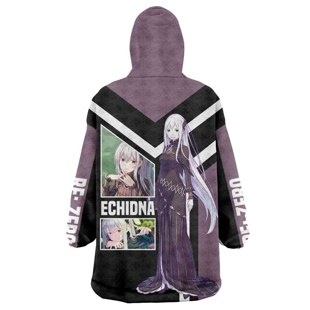 Enchidna Re:Zero Wearable Blanket Hoodie with Elegant Pose and Mystical Fantasy Design - The Mazicc