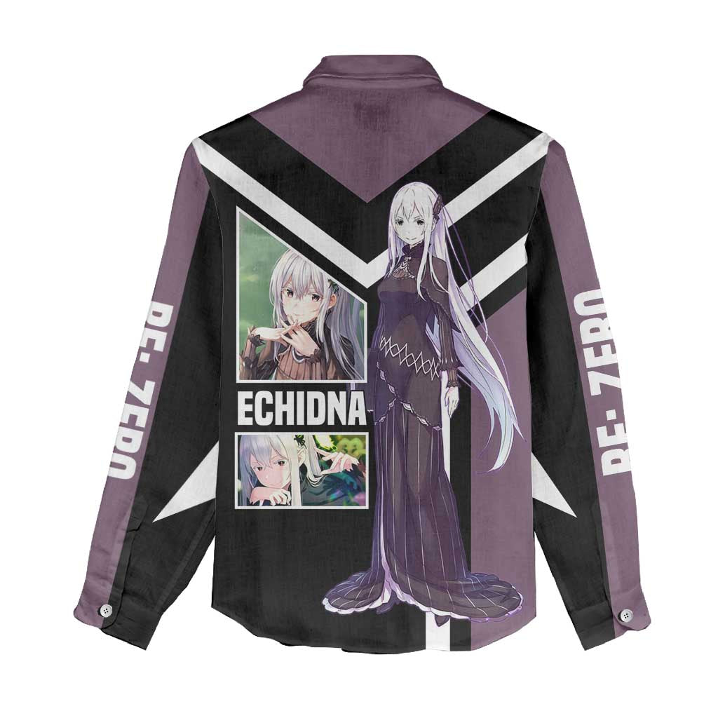 Enchidna Re:Zero Women Casual Shirt with Elegant Pose and Mystical Fantasy Design - The Mazicc