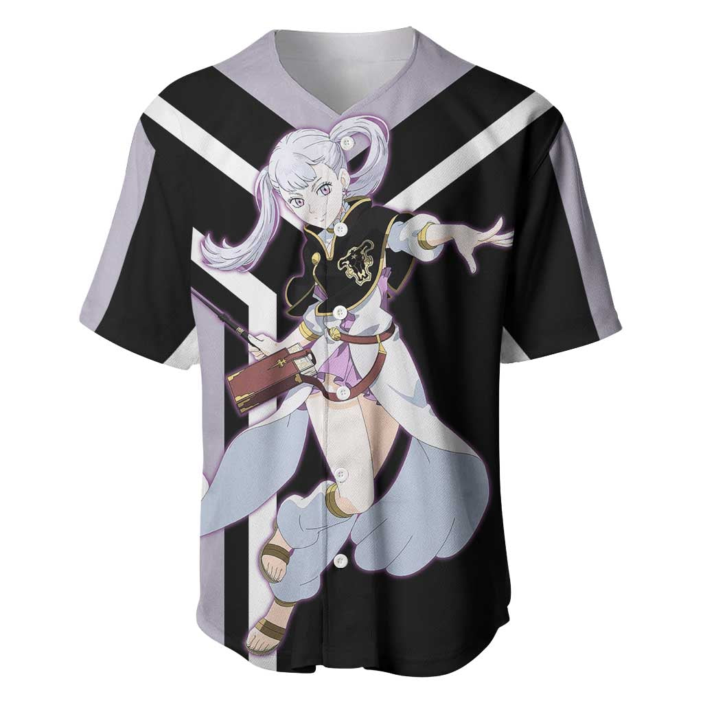 Noelle Silva Black Clover Baseball Jersey with Water Magic Pose and Elegant Battle Design - The Mazicc