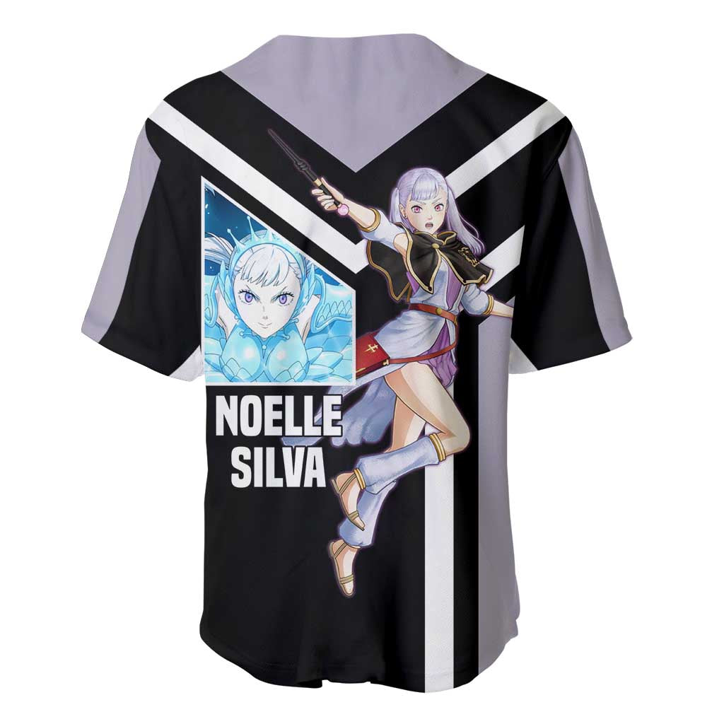 Noelle Silva Black Clover Baseball Jersey with Water Magic Pose and Elegant Battle Design - The Mazicc