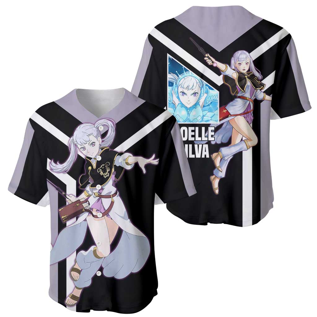 Noelle Silva Black Clover Baseball Jersey with Water Magic Pose and Elegant Battle Design - The Mazicc