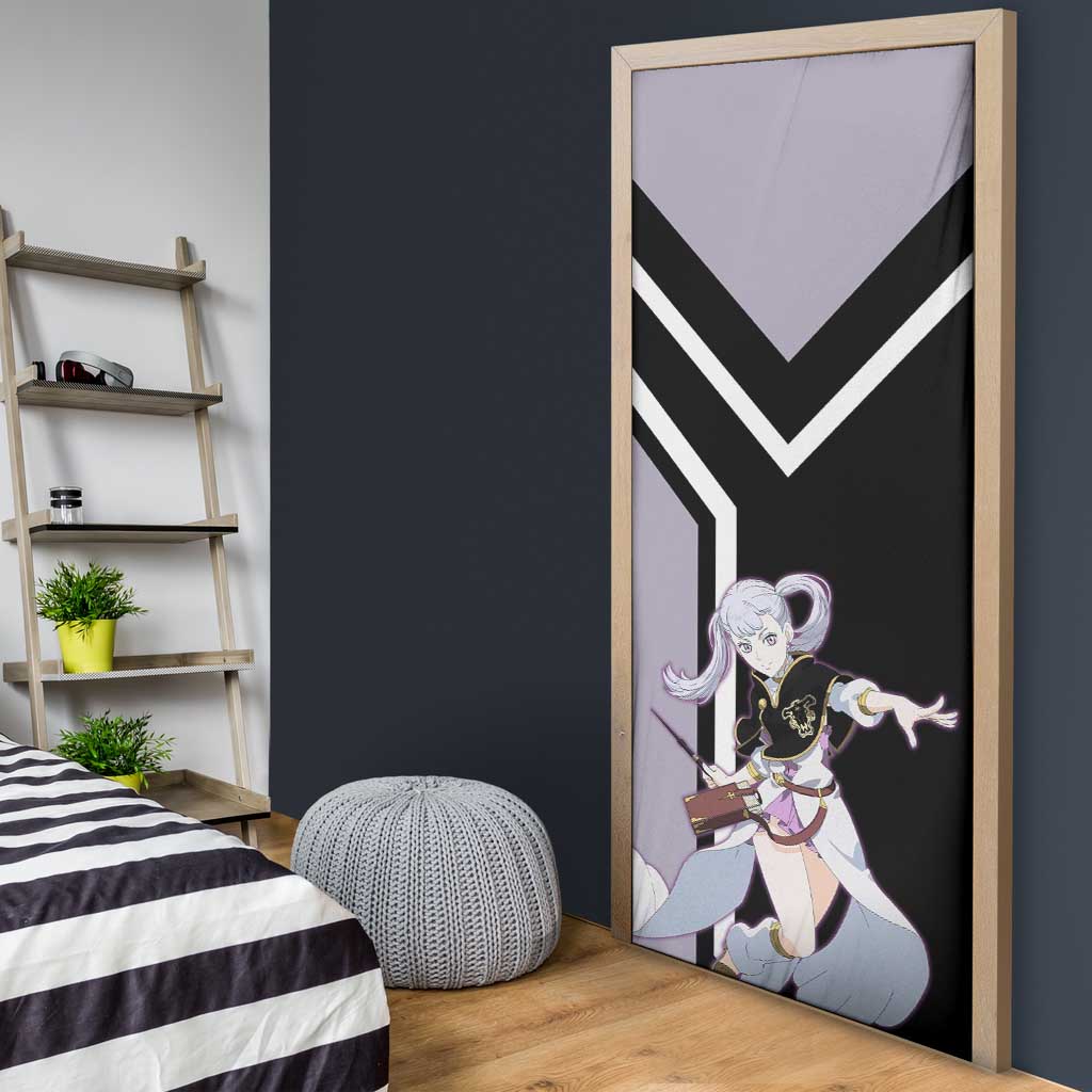 Noelle Silva Black Clover Door Cover with Water Magic Pose and Elegant Battle Design - The Mazicc