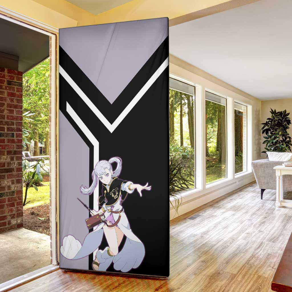 Noelle Silva Black Clover Door Cover with Water Magic Pose and Elegant Battle Design - The Mazicc