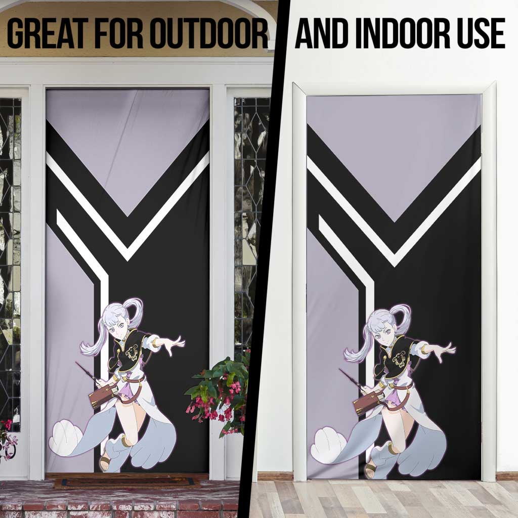Noelle Silva Black Clover Door Cover with Water Magic Pose and Elegant Battle Design - The Mazicc