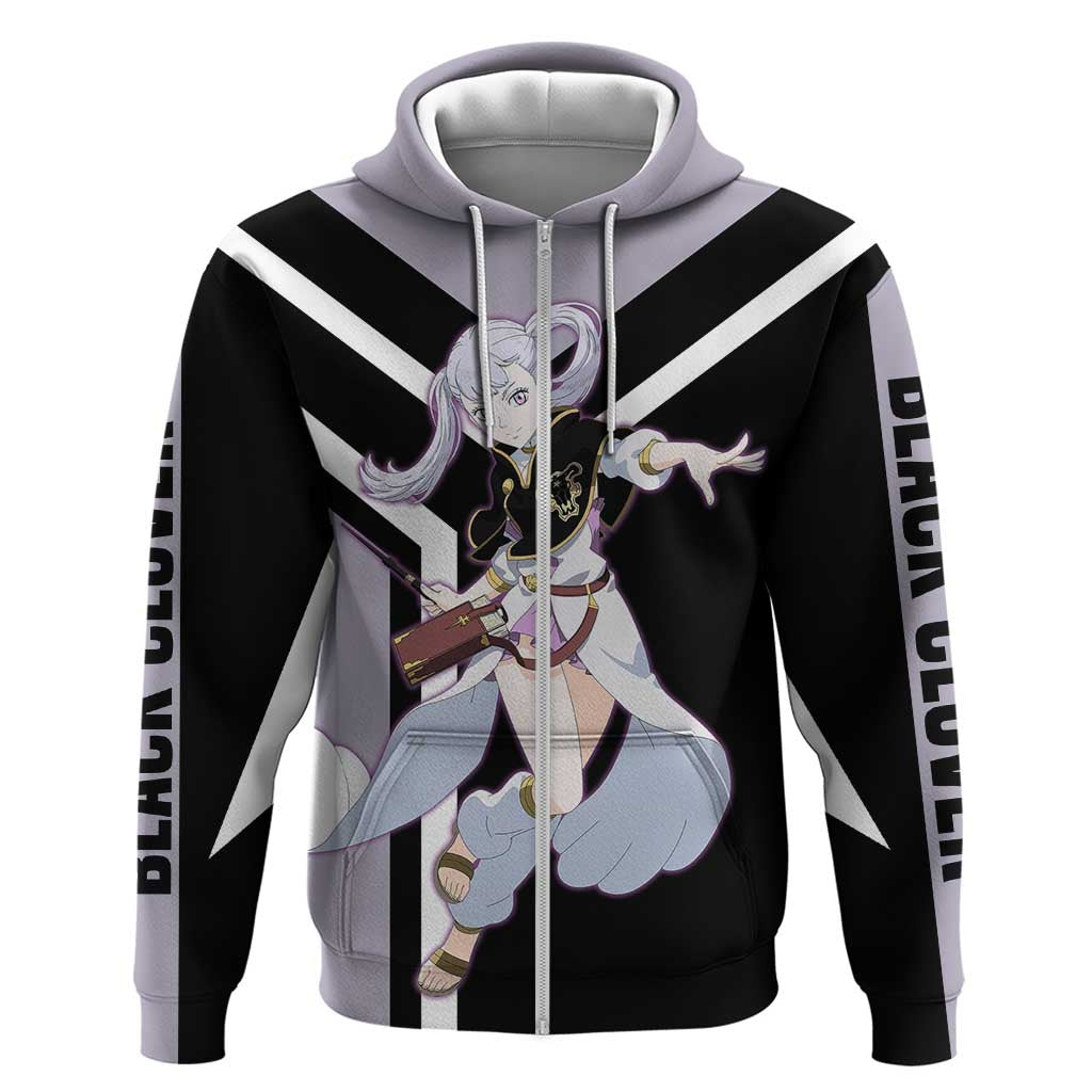 Noelle Silva Black Clover Hoodie with Water Magic Pose and Elegant Battle Design - The Mazicc