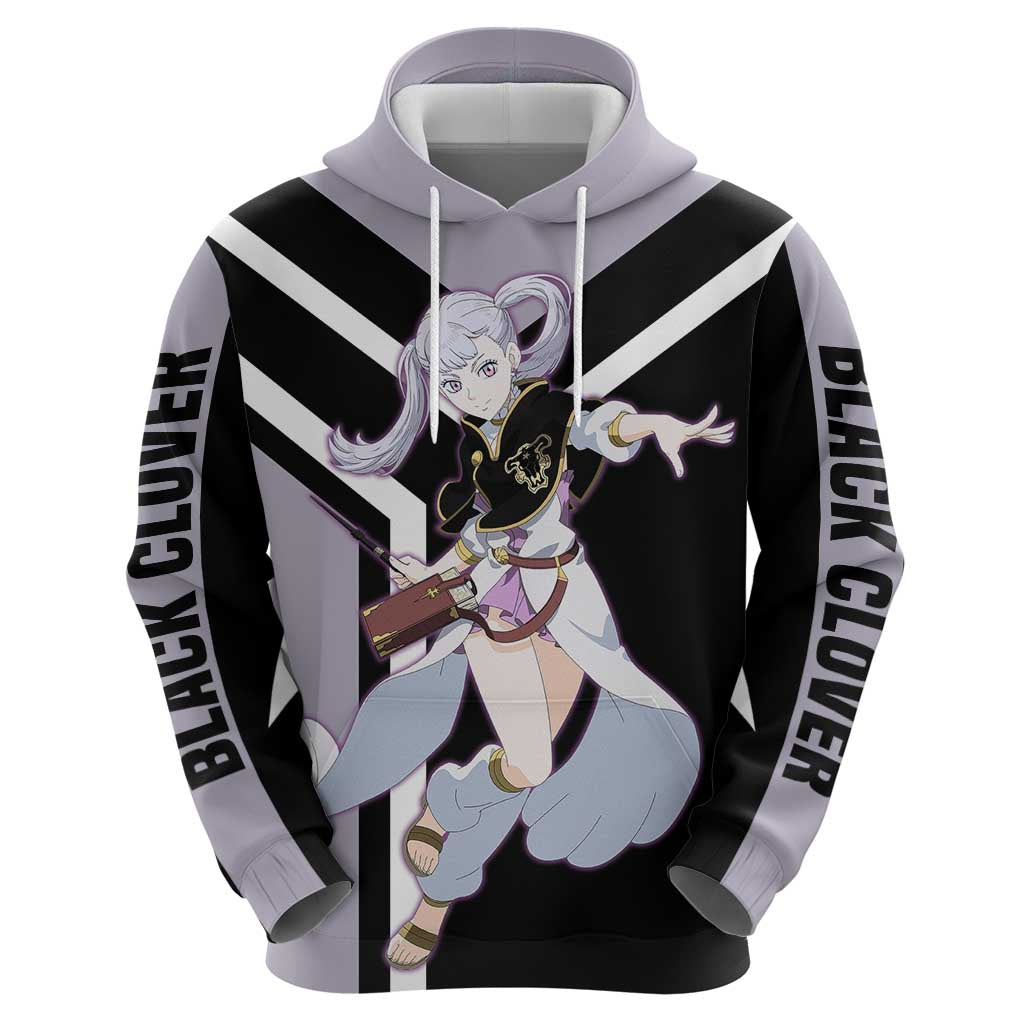 Noelle Silva Black Clover Hoodie with Water Magic Pose and Elegant Battle Design - The Mazicc
