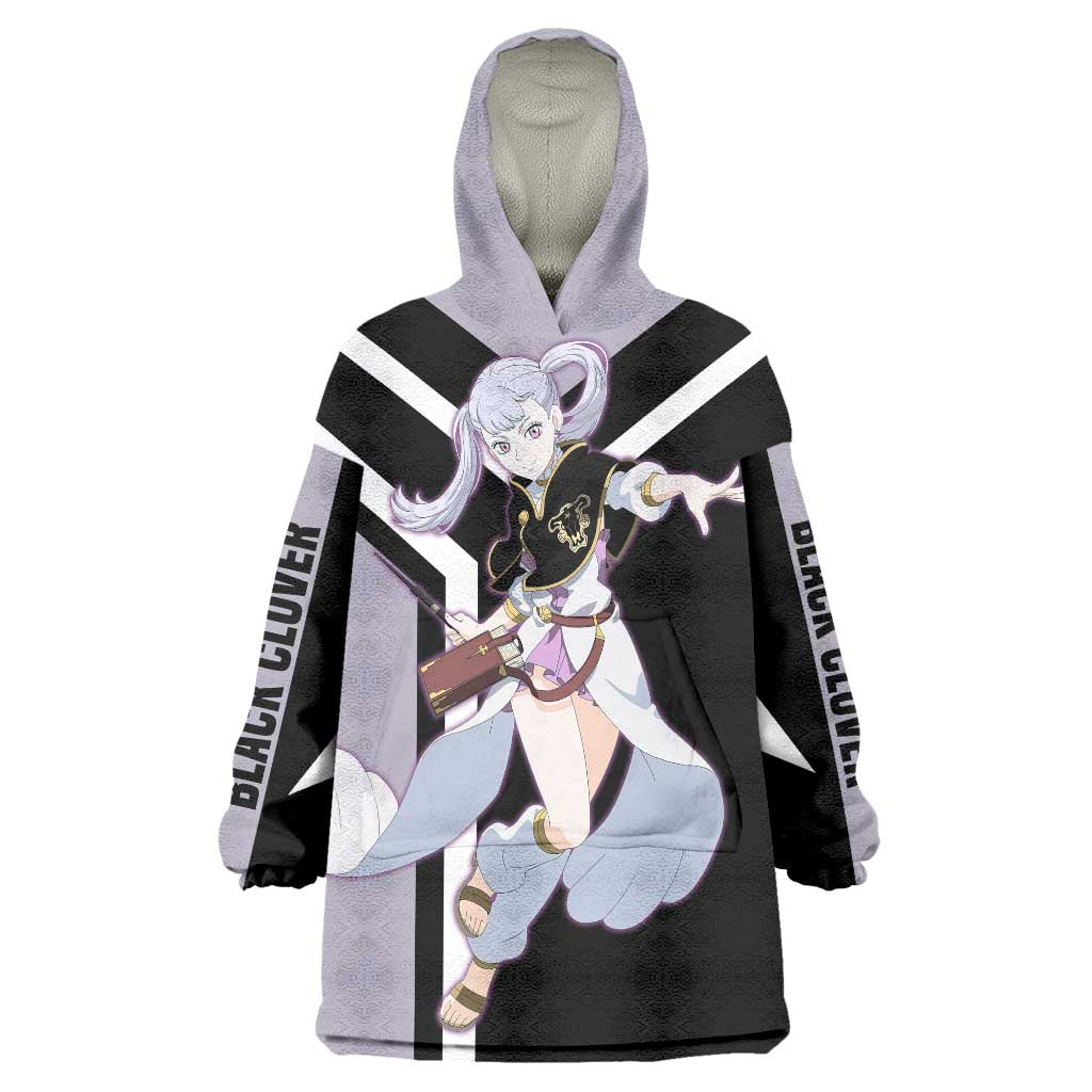 Noelle Silva Black Clover Wearable Blanket Hoodie with Water Magic Pose and Elegant Battle Design - The Mazicc