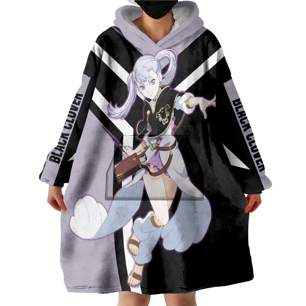 Noelle Silva Black Clover Wearable Blanket Hoodie with Water Magic Pose and Elegant Battle Design - The Mazicc