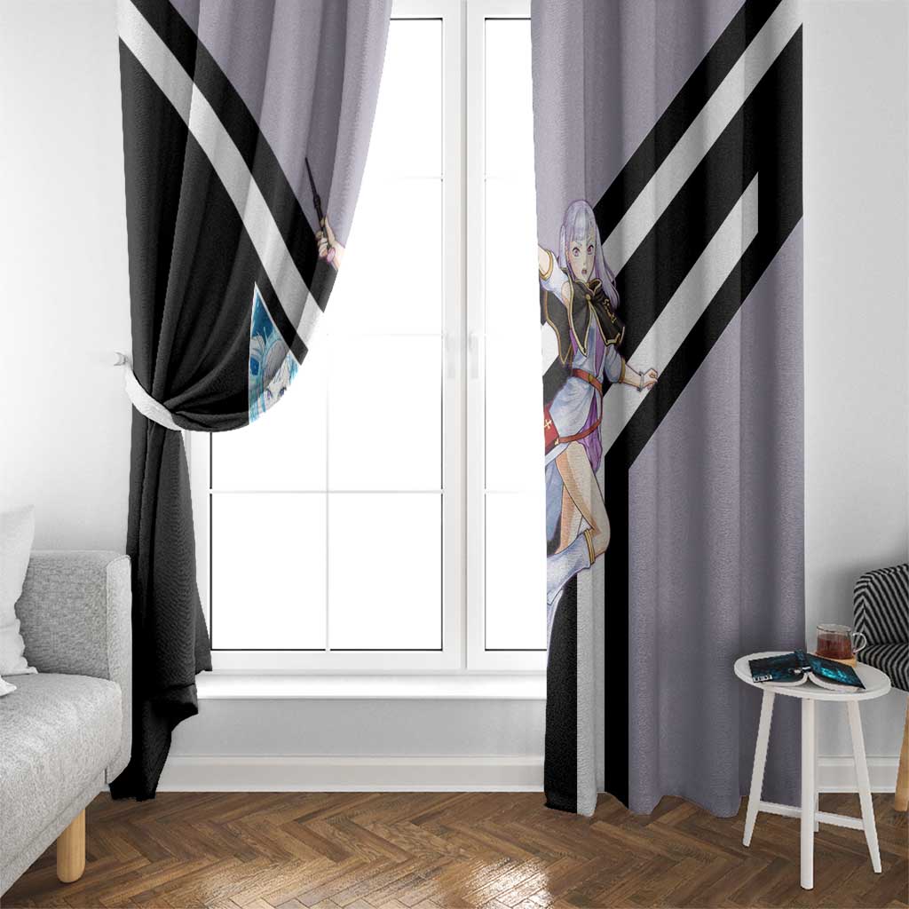 Noelle Silva Black Clover Window Curtain with Water Magic Pose and Elegant Battle Design - The Mazicc
