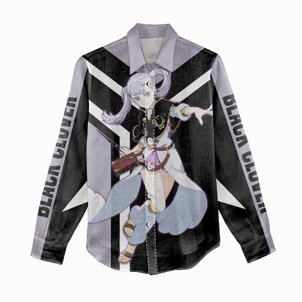 Noelle Silva Black Clover Women Casual Shirt with Water Magic Pose and Elegant Battle Design - The Mazicc