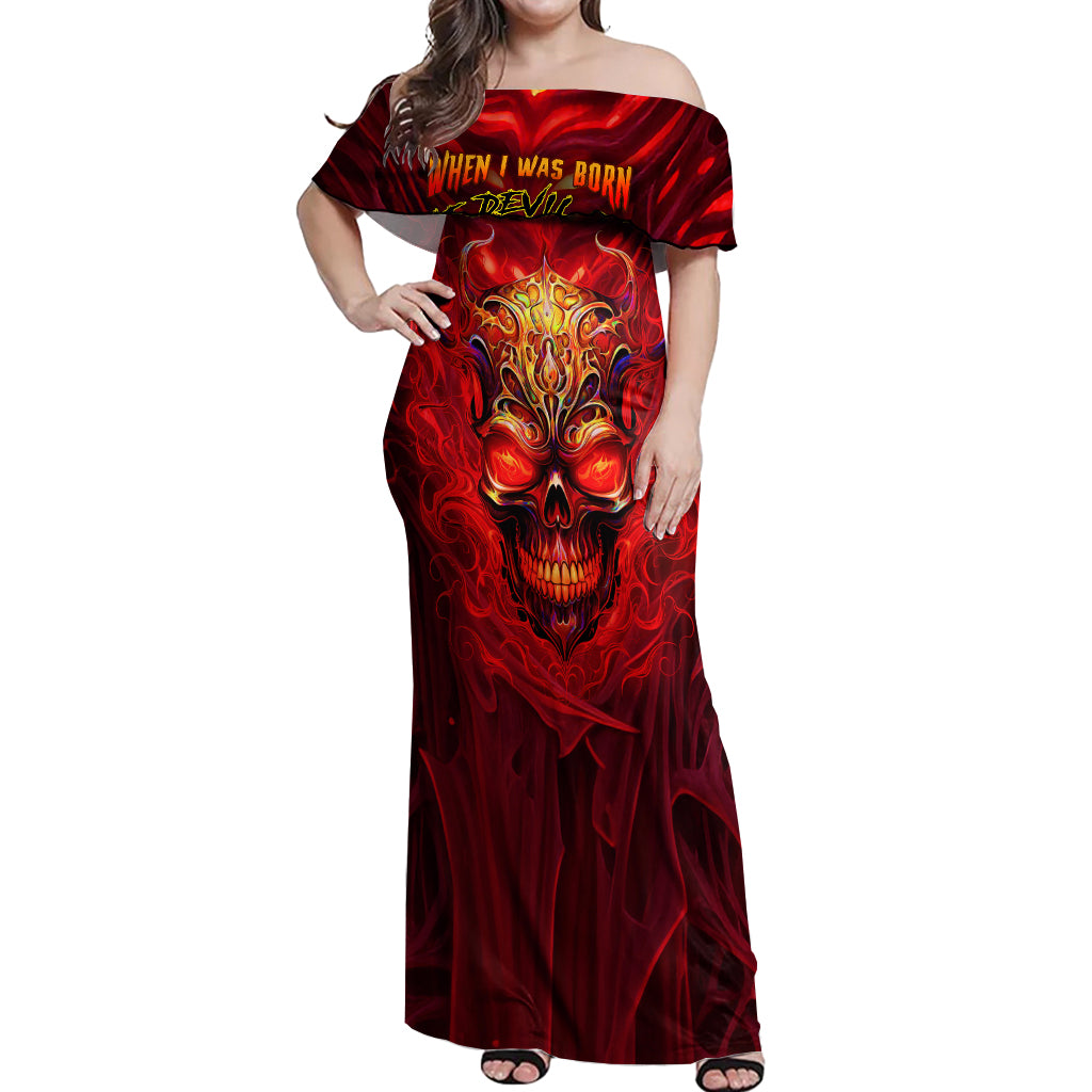when-is-was-born-the-devil-off-shoulder-maxi-dress