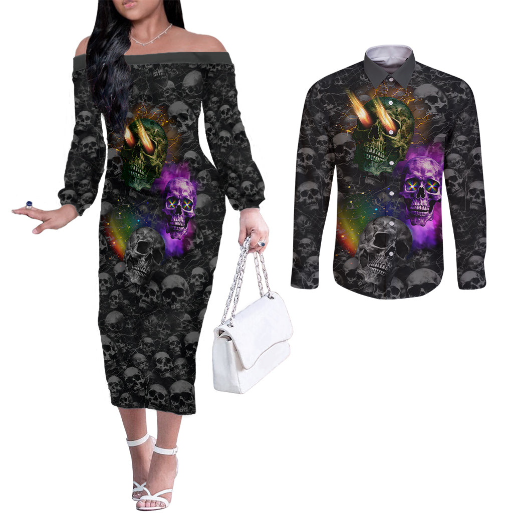 you-inspire-my-inner-serial-killer-couples-matching-off-the-shoulder-long-sleeve-dress-and-long-sleeve-button-shirts