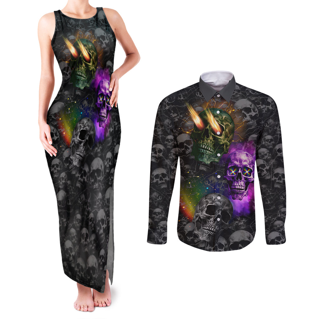 you-inspire-my-inner-serial-killer-couples-matching-tank-maxi-dress-and-long-sleeve-button-shirts