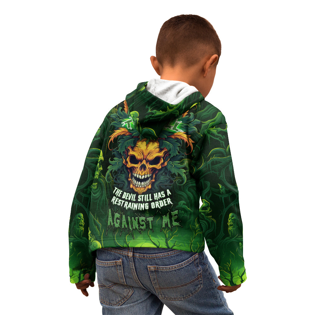 i-cant-go-to-hell-the-devil-still-has-a-restraining-order-against-me-kid-hoodie