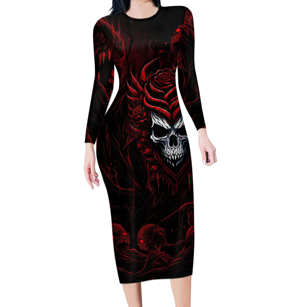 im-never-alone-my-demon-are-with-me-247-long-sleeve-bodycon-dress