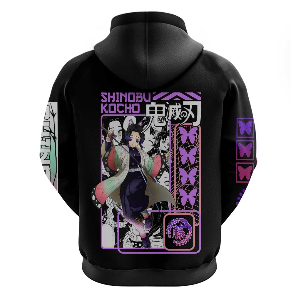 Shinobu Kocho V2 Demon Slayer Hoodie Anime Style