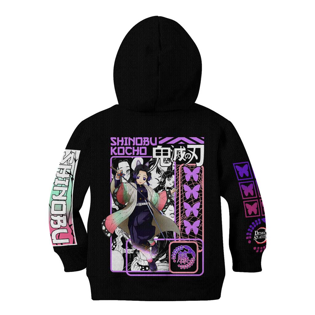 Shinobu Kocho V2 Demon Slayer Kid Hoodie Anime Style