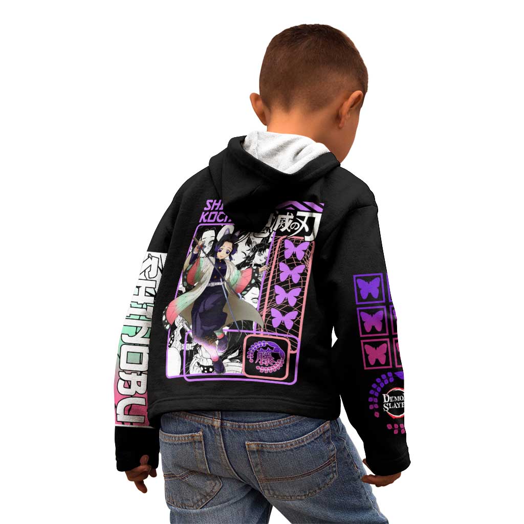 Shinobu Kocho V2 Demon Slayer Kid Hoodie Anime Style
