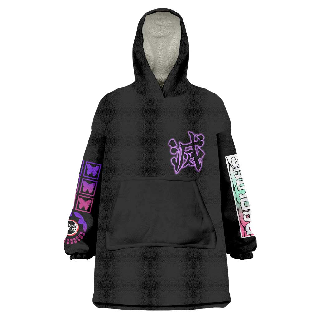 Shinobu Kocho V2 Demon Slayer Wearable Blanket Hoodie Anime Style