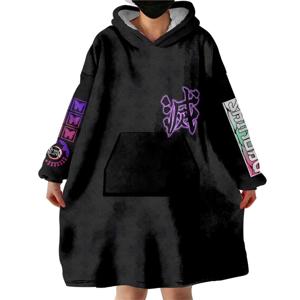 Shinobu Kocho V2 Demon Slayer Wearable Blanket Hoodie Anime Style