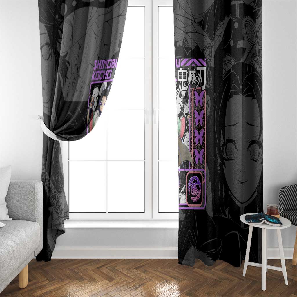 Shinobu Kocho V2 Demon Slayer Window Curtain Anime Style